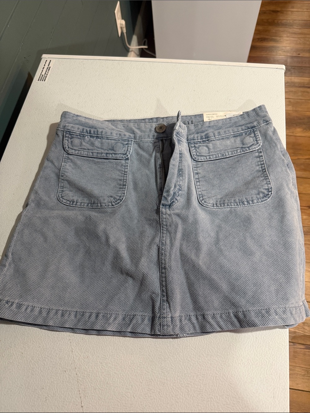 American Eagle Outfitters Light Blue Denim Mini Skirt